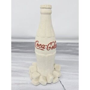 1991 Coca Cola Coke Bottle & Ice Sand Sculpture by Mr Sandman of Canada Figurine